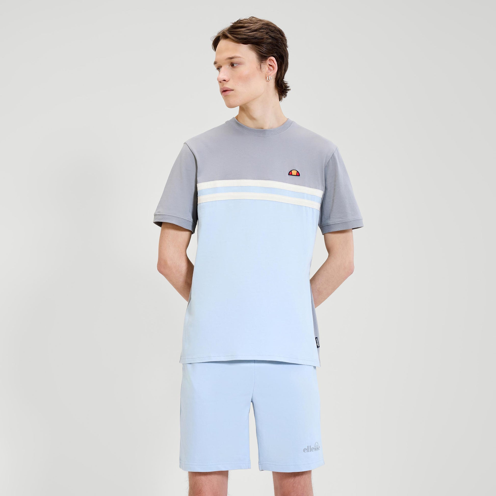Ellesse Atrei Tričko Muži-Světle Modrá,Šedá