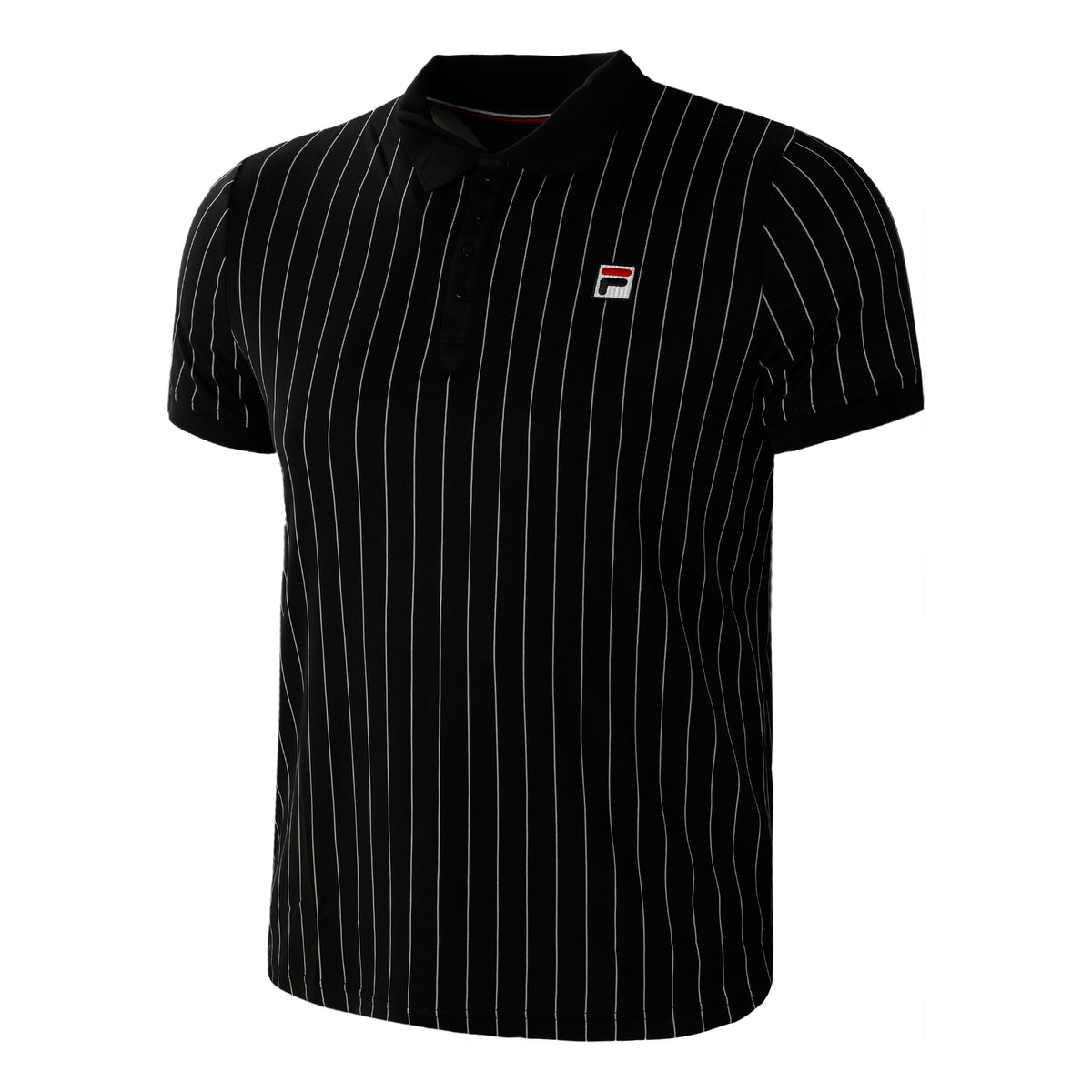 Fila Stripes Pólo Muži-Černá,Bílá