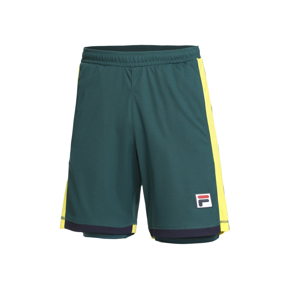 Fila Todd Šortky Muži - tmavě zelená, žlutá