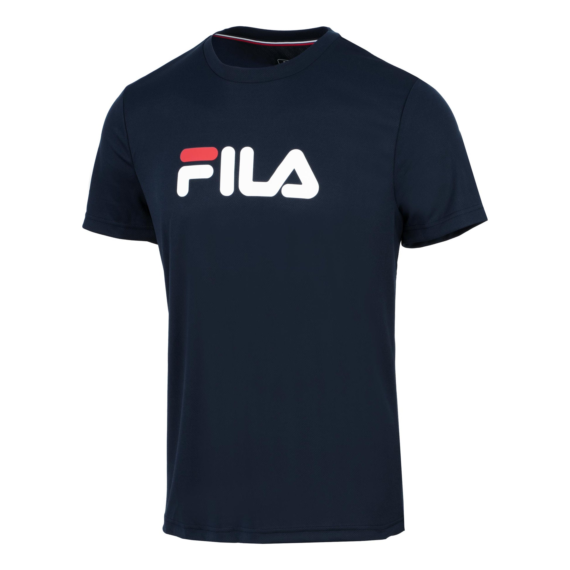 Fila Logo Tričko Muži-Tmavě Modrá,Bílá