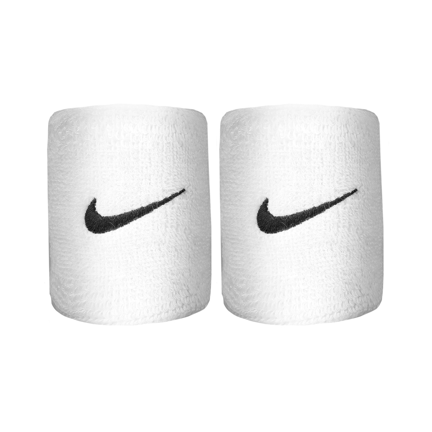 Nike Swoosh Potítko 2ks v baleni krátký - bílá, černá
