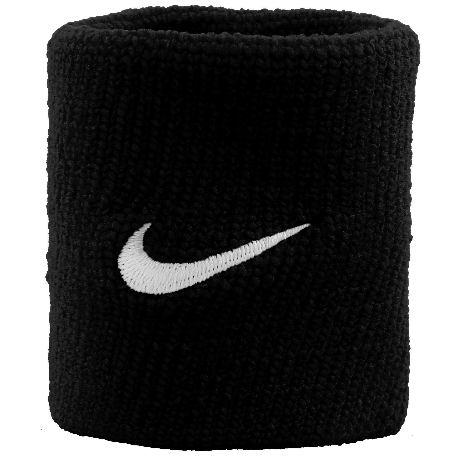 Nike Swoosh Potítko 2ks v baleni krátký - černá, bílá