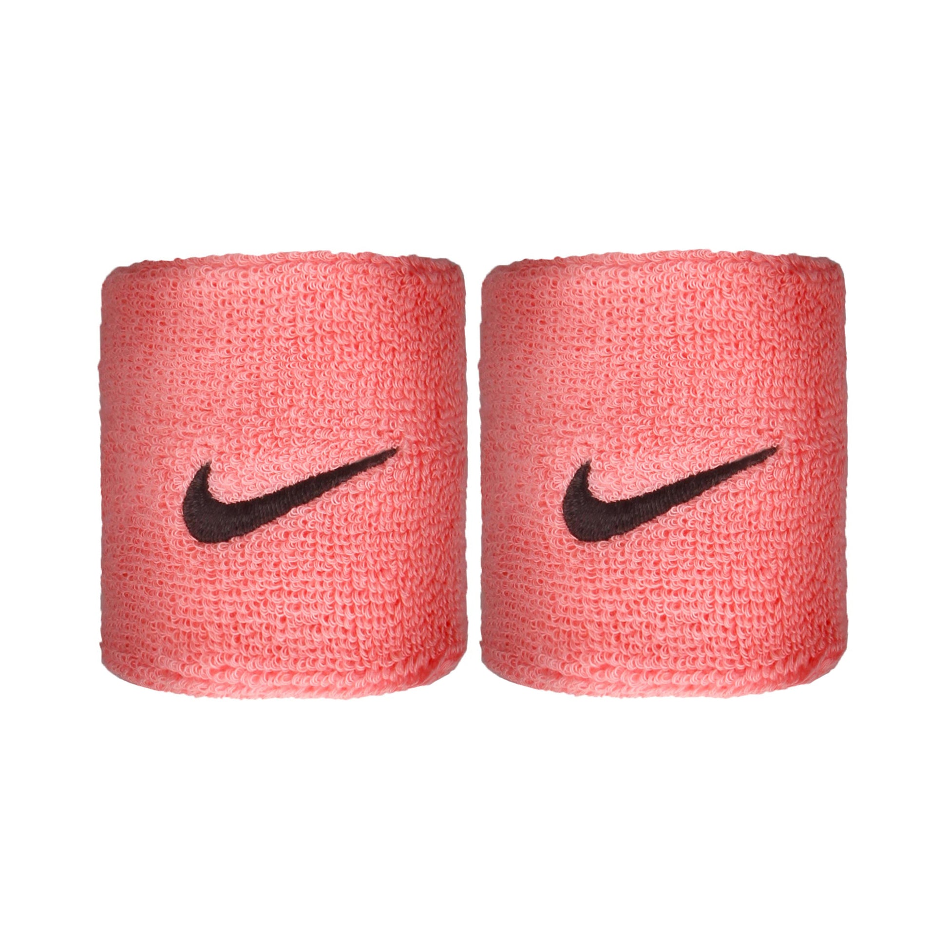 Nike Swoosh Potítko 2ks v baleni krátký - růžová, černá