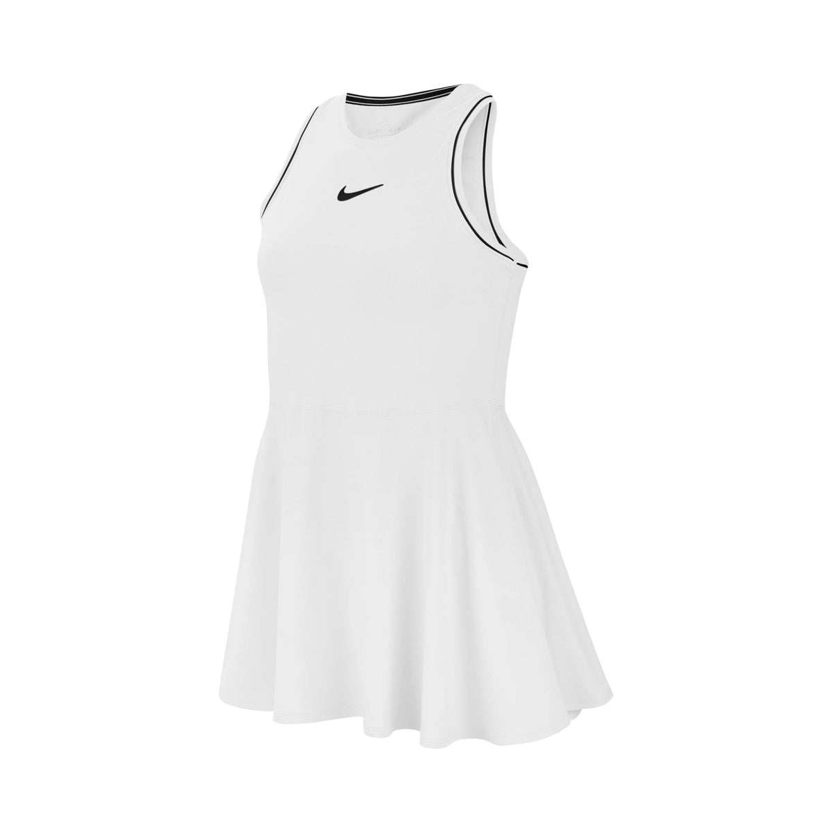 Nike Court Dry  Šaty Dívky - bílá, černá