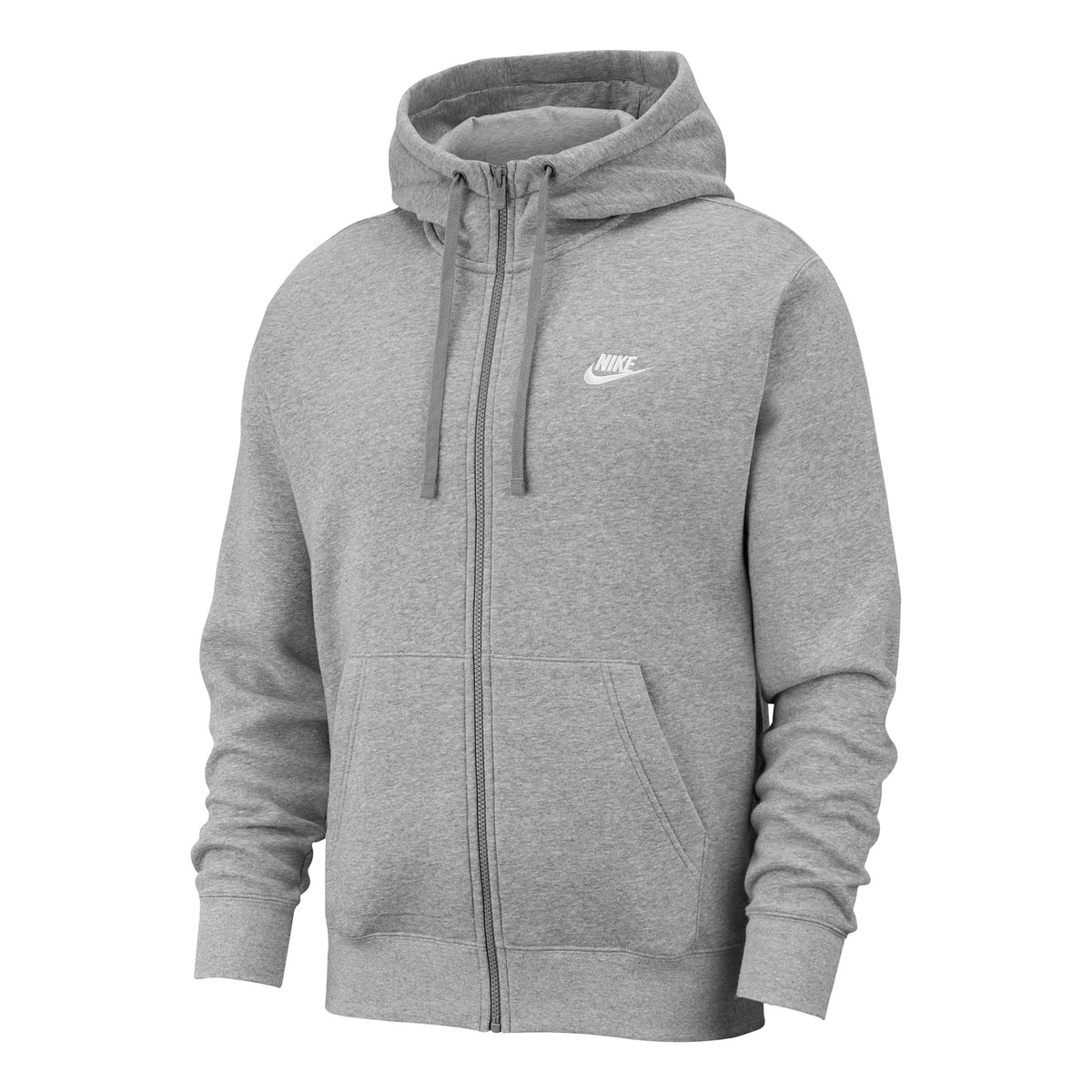 Nike Sportswear Club Full Zip Mikina s kapucí Muži - světle šedá, bílá