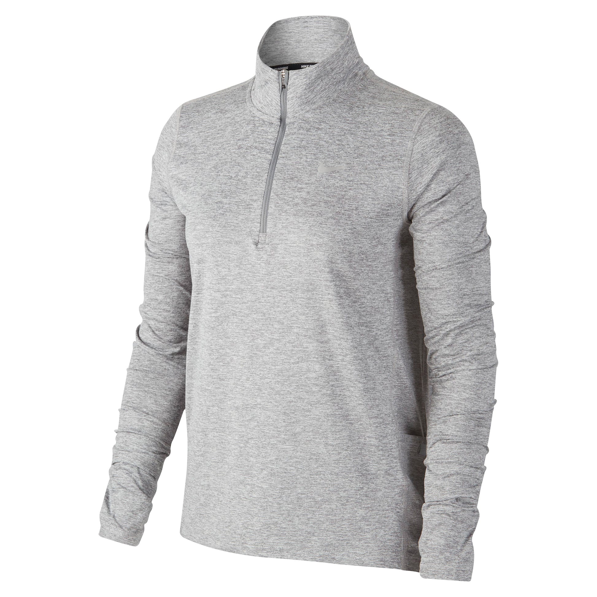 Nike Element Half-Zip Running S dlouhým rukávem Dámy - světle šedá, stříbrná