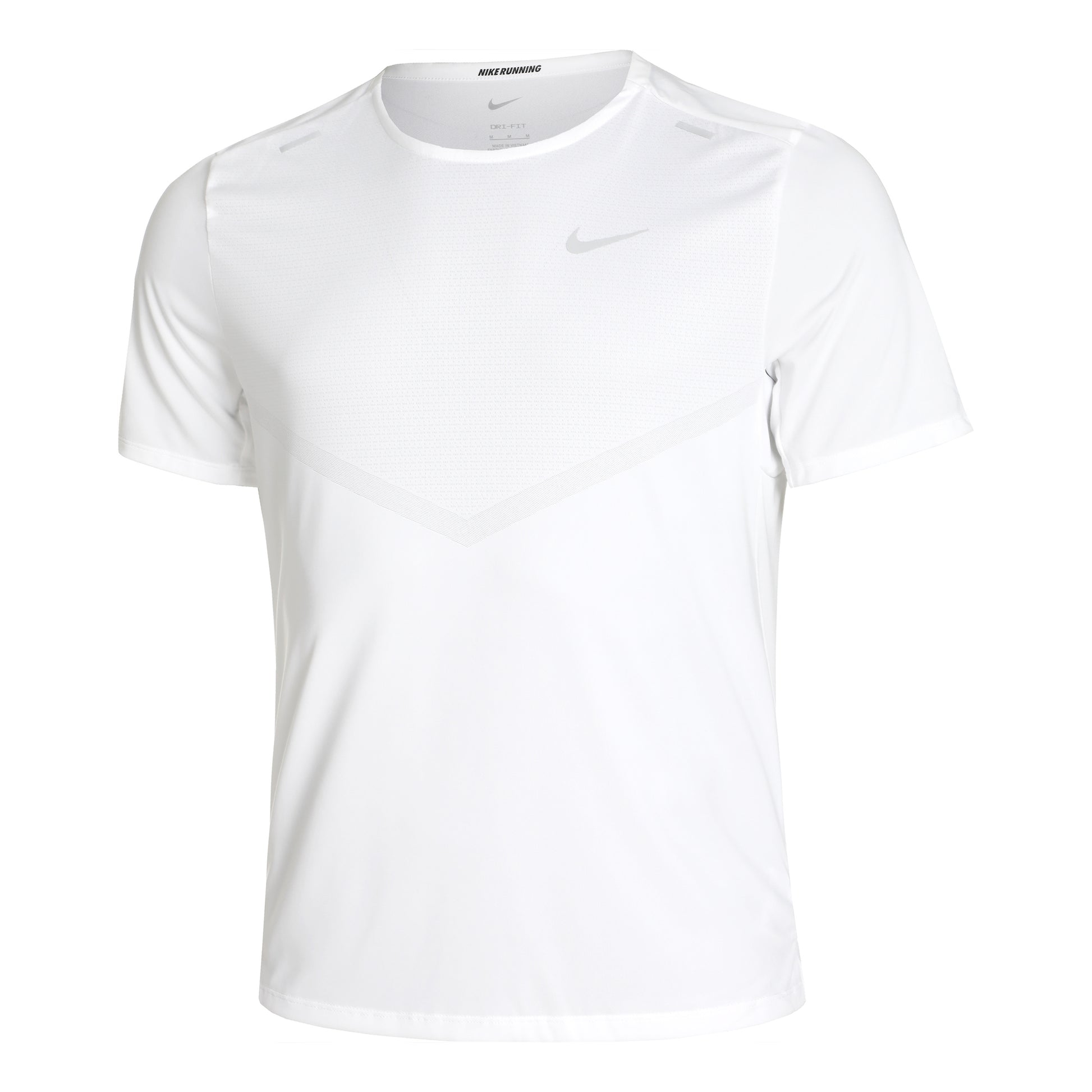 Nike Dri-Fit Rise 365 Running Běžecké tričko Muži - bílá, stříbrná