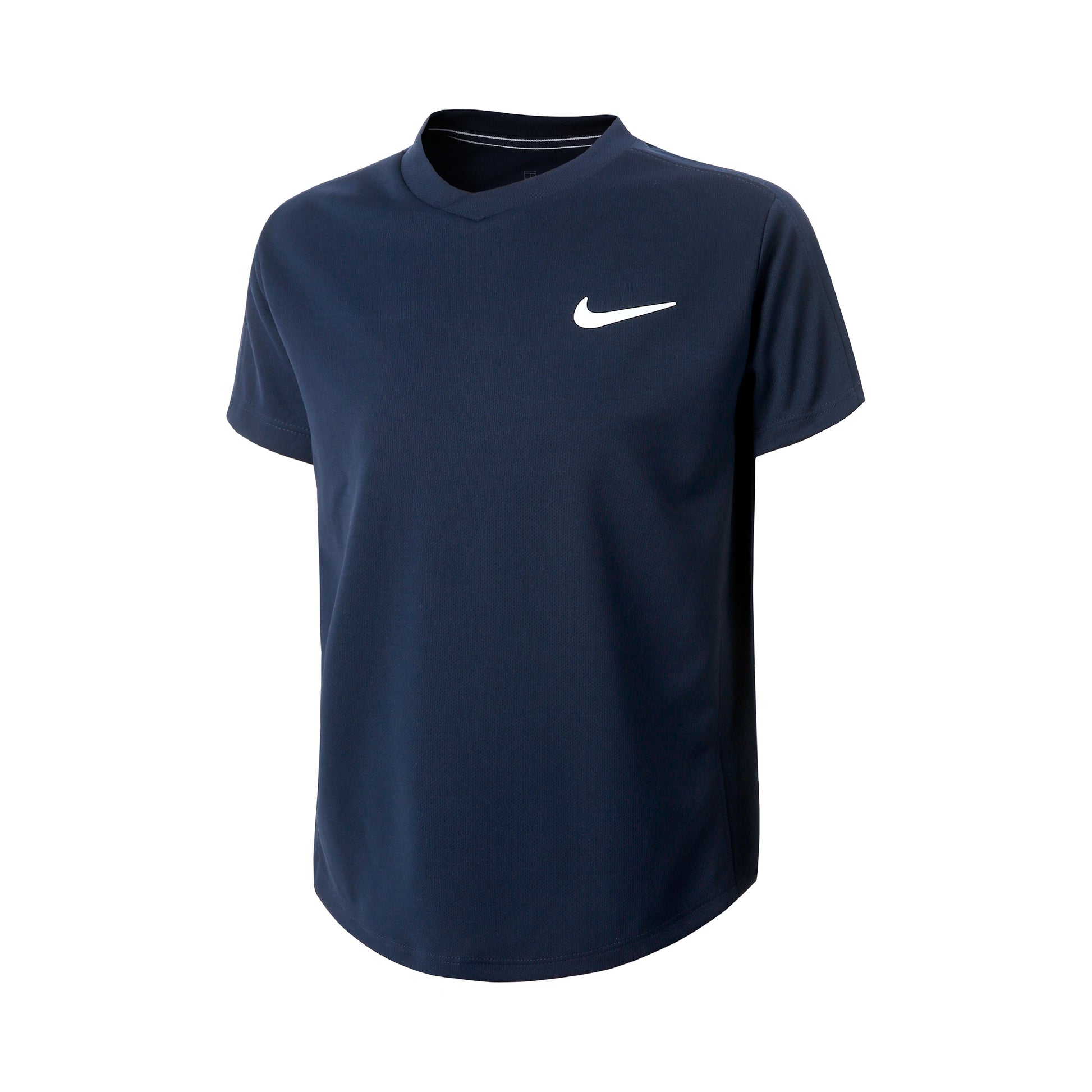 Nike Court Dri-Fit Tričko Chlapci - tmavě modrá, bílá