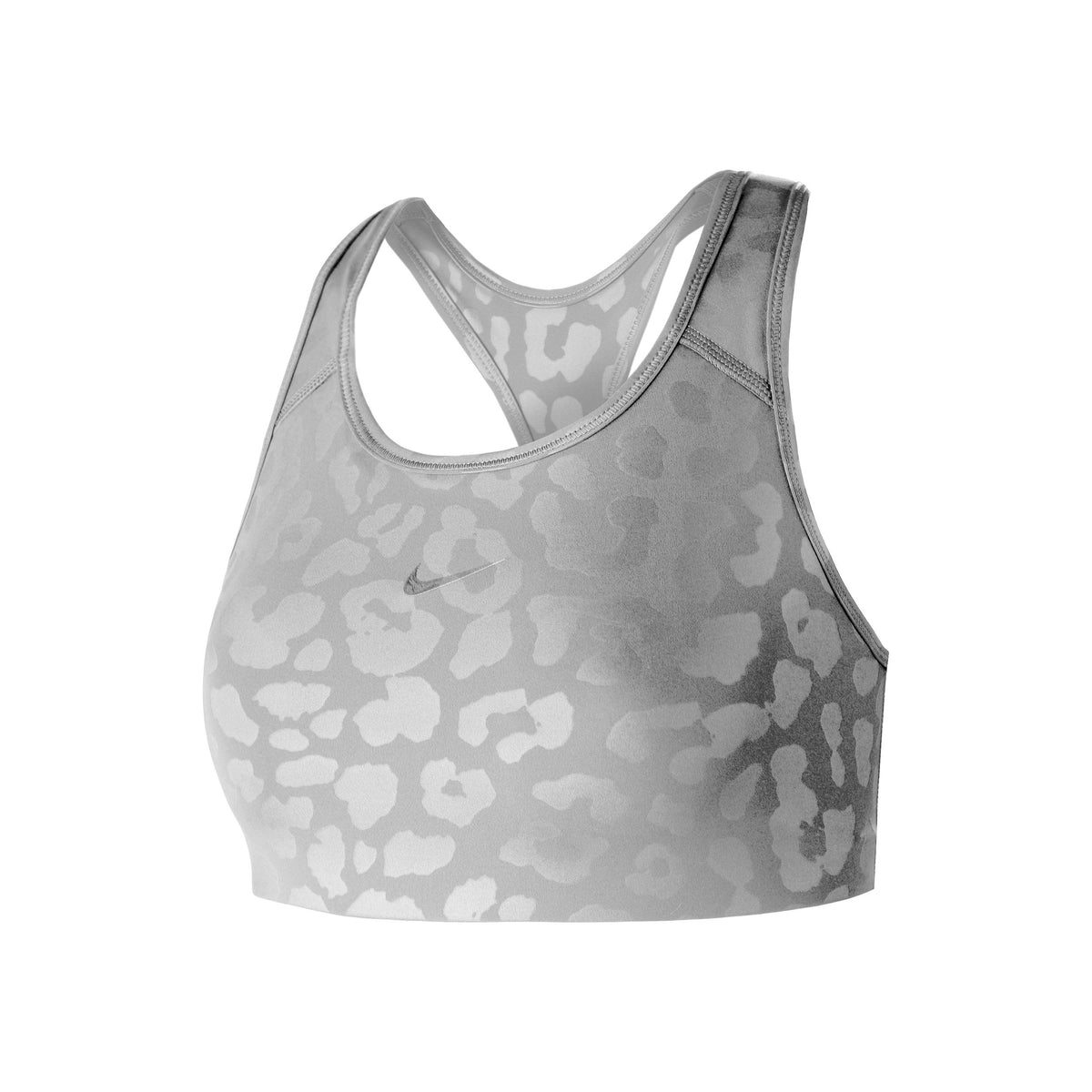 Nike Dri-Fit Leopard Shine Sportovní podprsenka Dámy - šedá, bílá