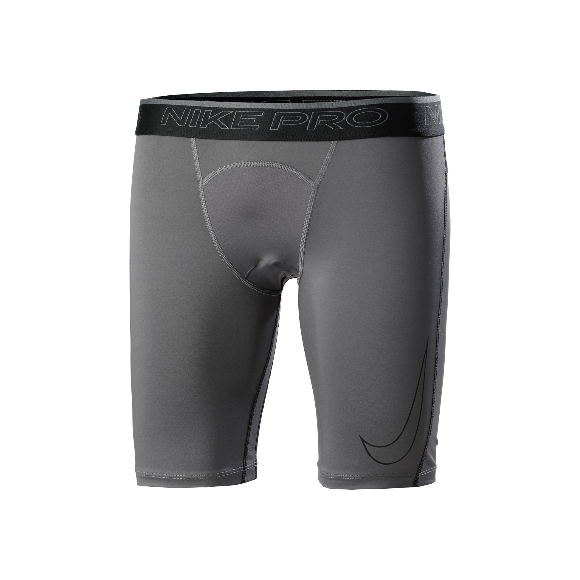 Nike Dri-Fit Long Běžecké punčocháče Muži - šedá, černá