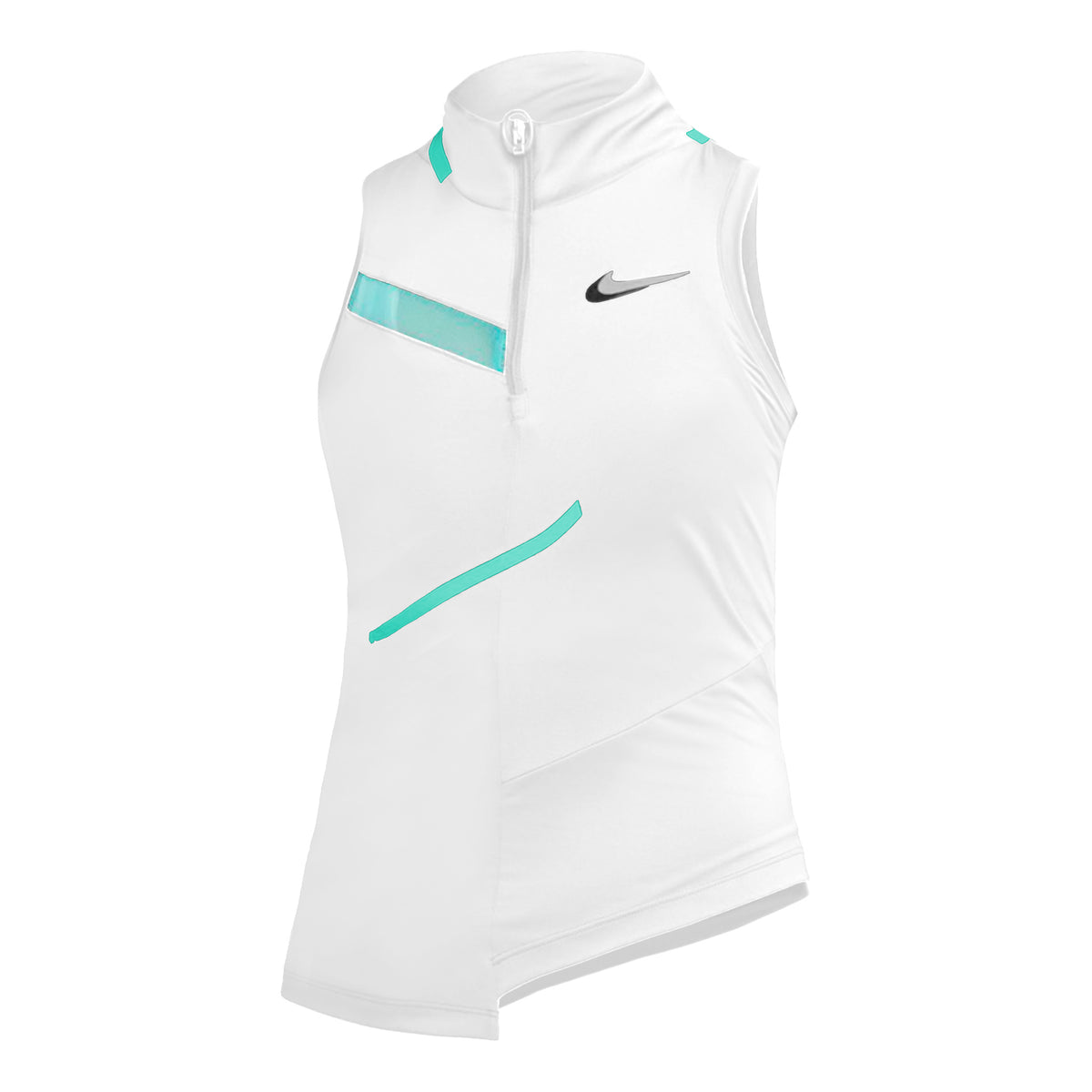 Nike Court Dri-Fit Sportovní tílko Dámy - bílá, tyrkysová
