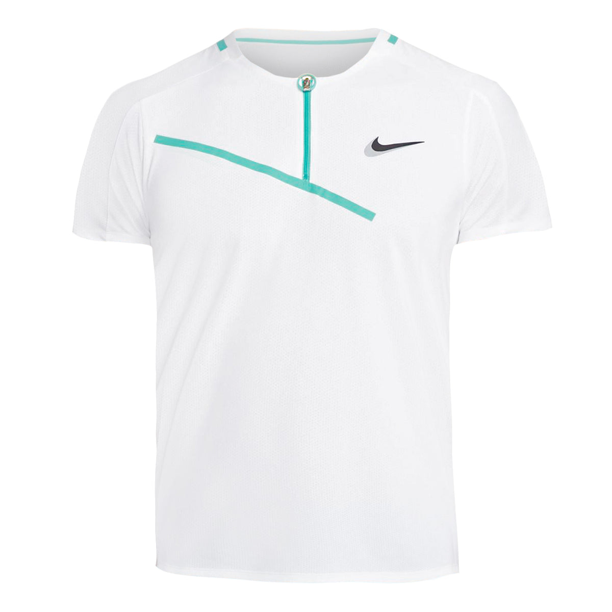 Nike Court Slam Pólo Muži - bílá, tyrkysová