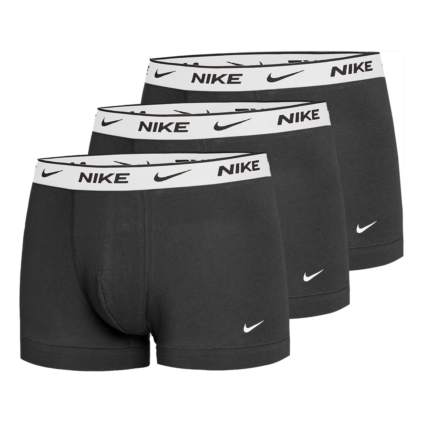 Nike Everyday Cotton Strech Boxer Trunk Trenýrky 3ks V Baleni Muži-Černá,Bílá