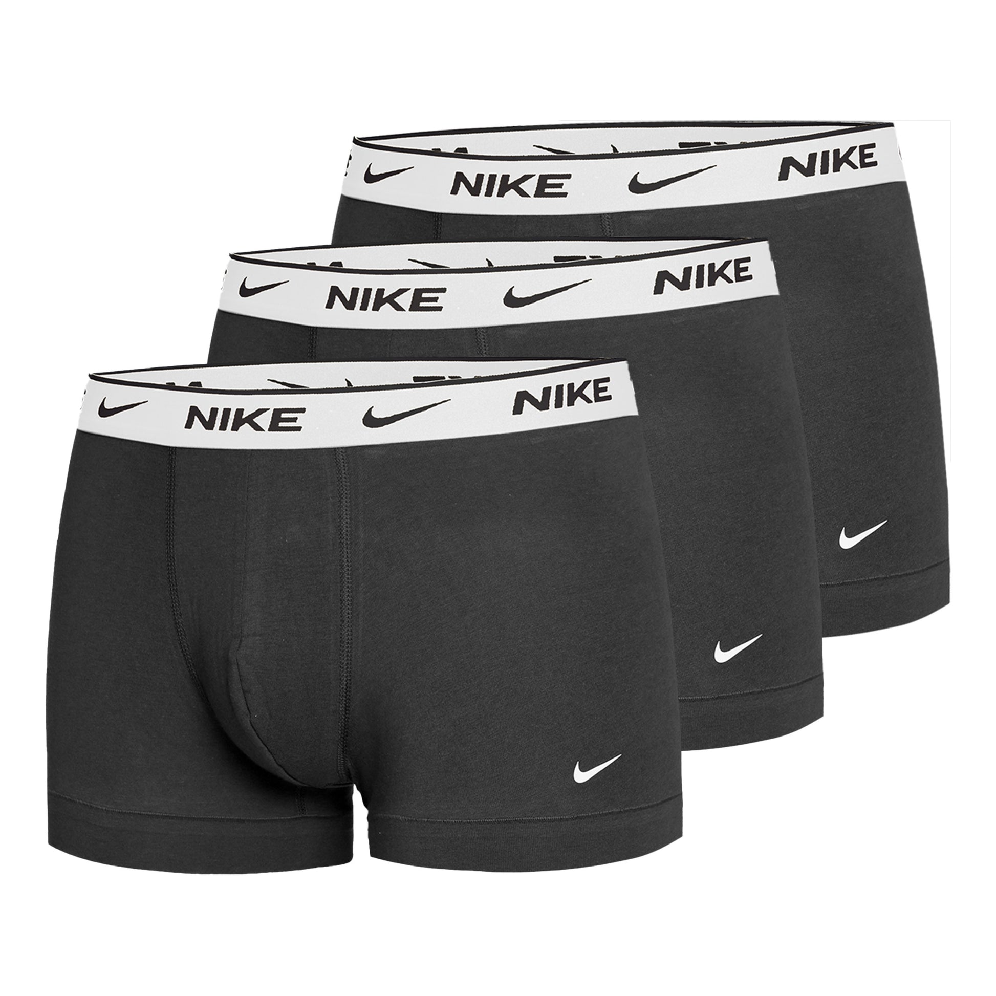 Nike Everyday Cotton Strech Boxer Trunk Trenýrky 3ks V Baleni Muži-Černá,Bílá