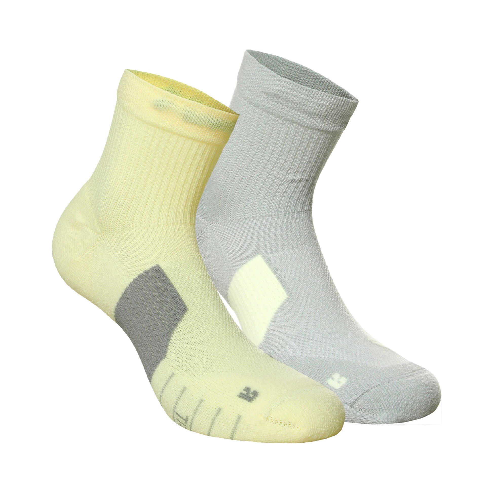 Nike Dri-Fit Multiplier No-Show Socks Running ponožky 2ks v baleni Unisex - šedá, žlutá