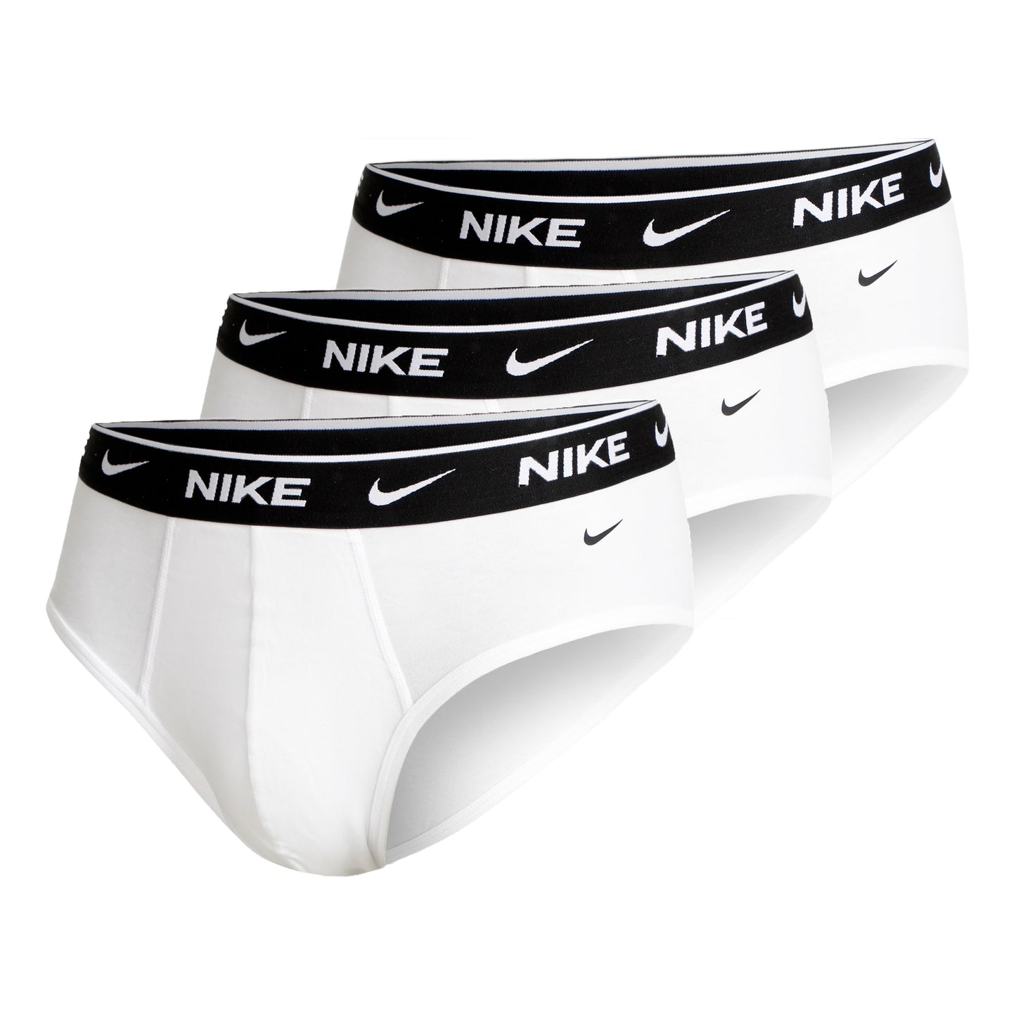 Nike Everyday Cotton Stretch Brief Slipy 3ks v baleni Muži - bílá,