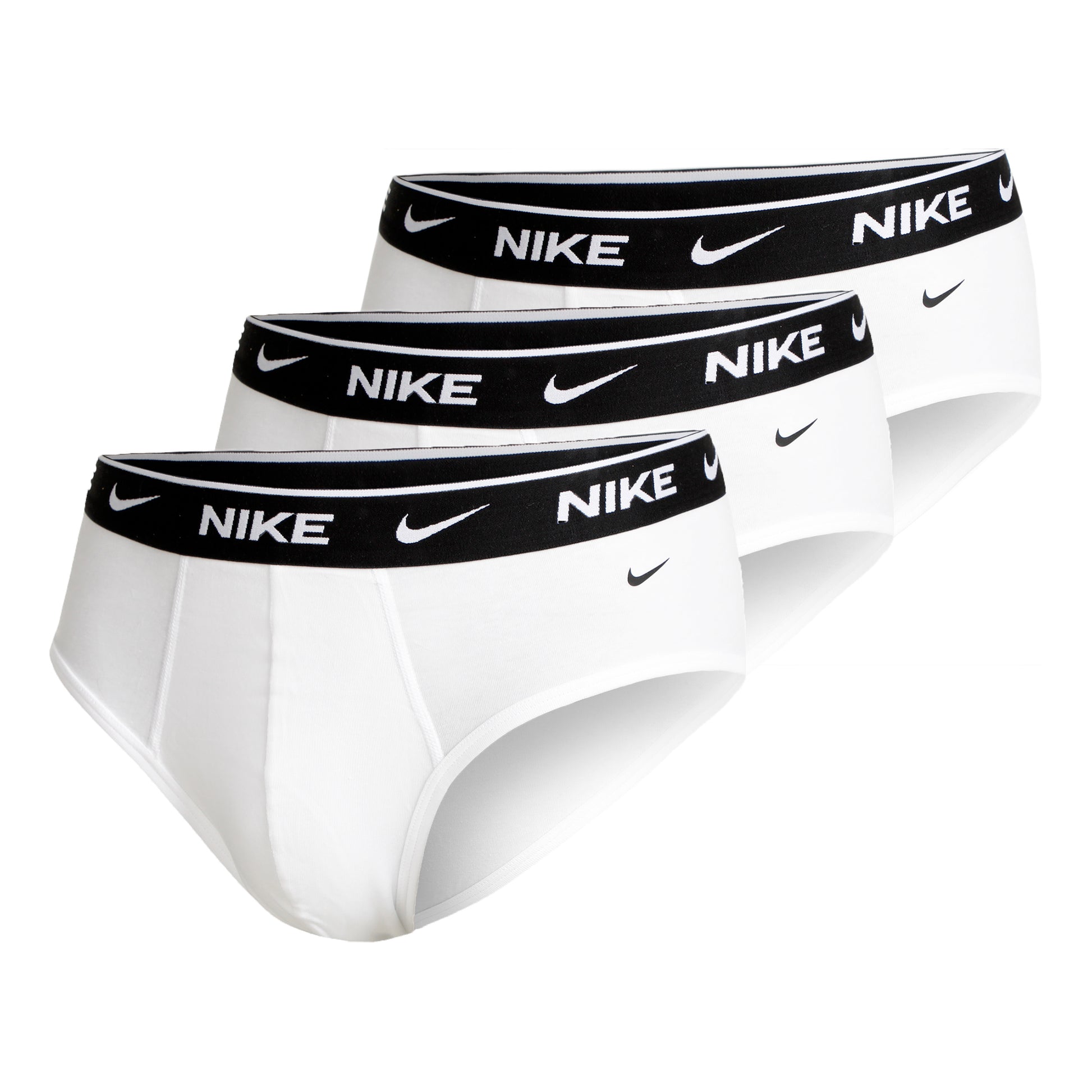 Nike Everyday Cotton Stretch Brief Slipy 3ks v baleni Muži - bílá,