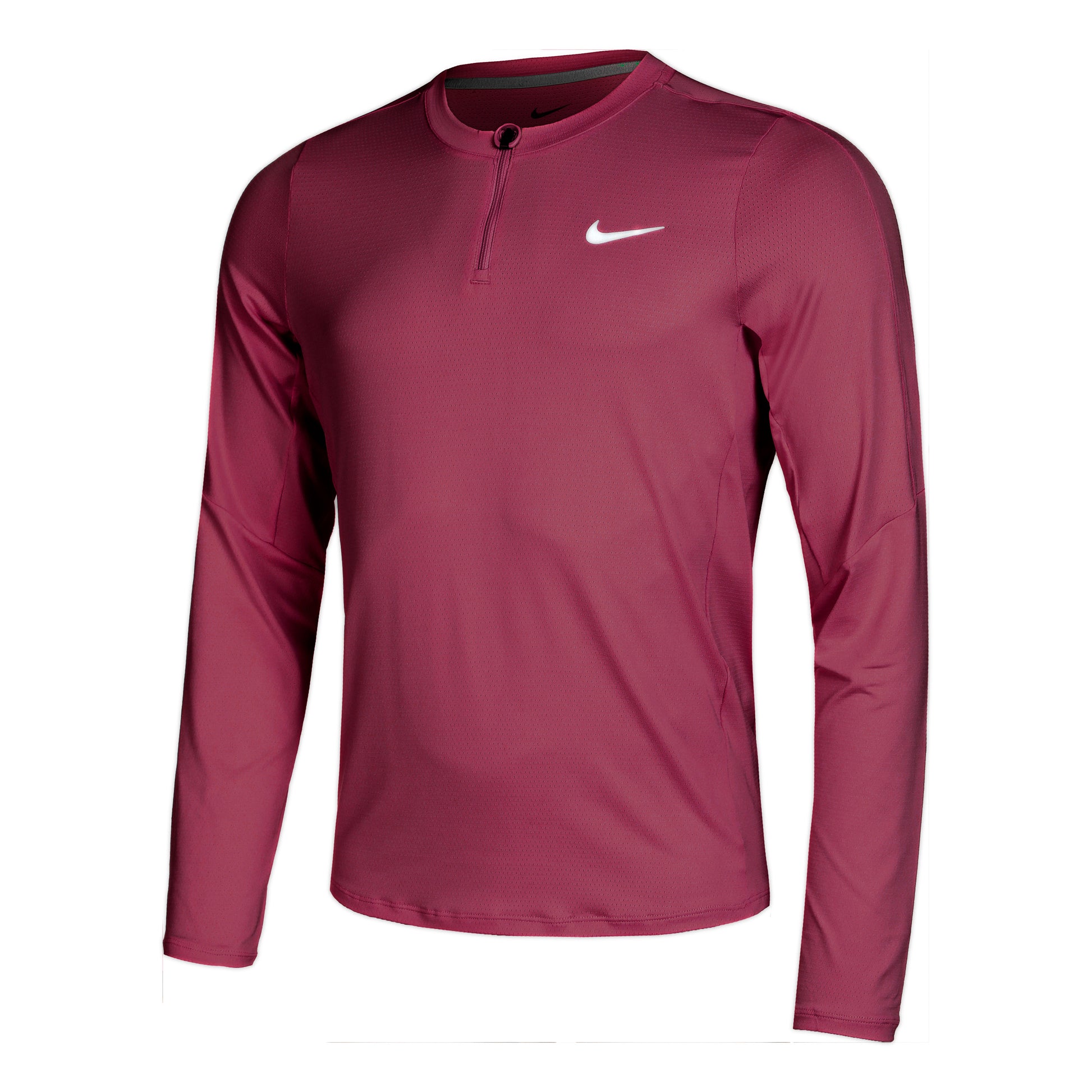 Nike Court Dri-Fit Half-Zip S dlouhým rukávem Muži - berry,