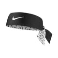 Dri-Fit Head Tie 3.0 Reversible Printed Bandana Unisex - bílá, černá