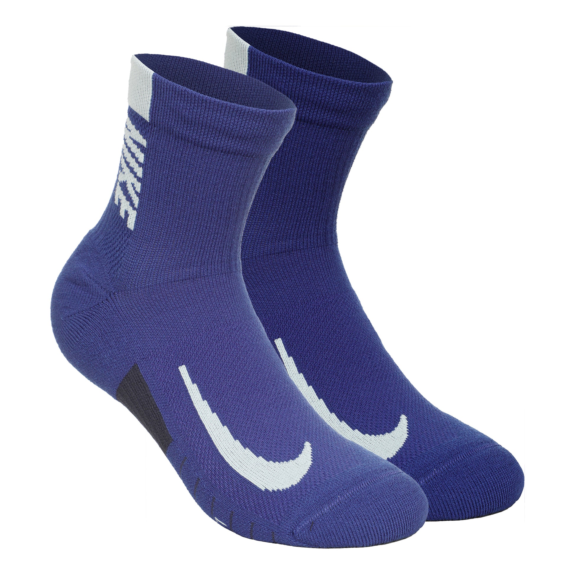 Nike Dri-Fit Multiplier No-Show Socks Running ponožky 2ks v baleni Unisex - fialová, modrá