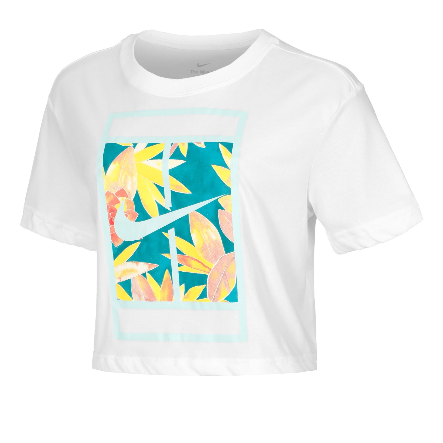 Nike Dri-Fit Slam Crop Tričko Dámy - bílá, vícebarevné