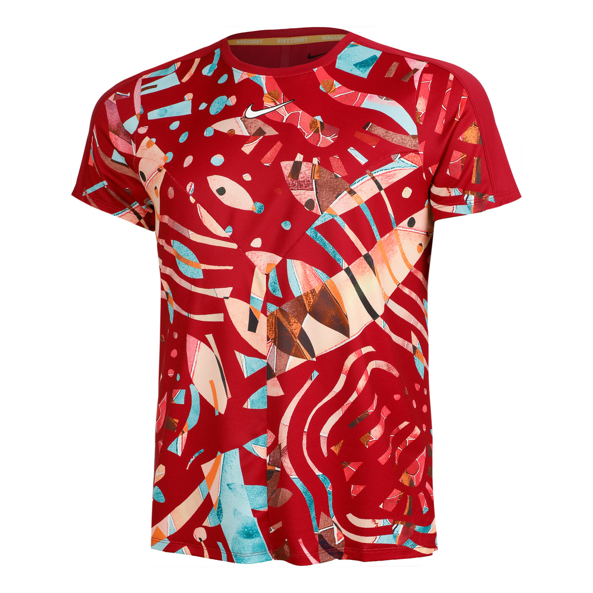 Nike Dri-Fit Court Slam Tričko Muži - berry, vícebarevné
