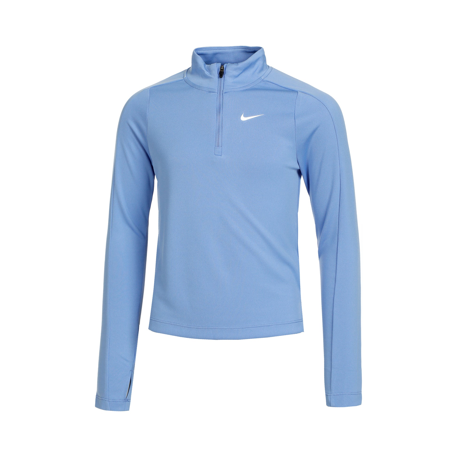 Nike Dri-Fit Half-Zip S dlouhým rukávem Dívky - světle modrá,