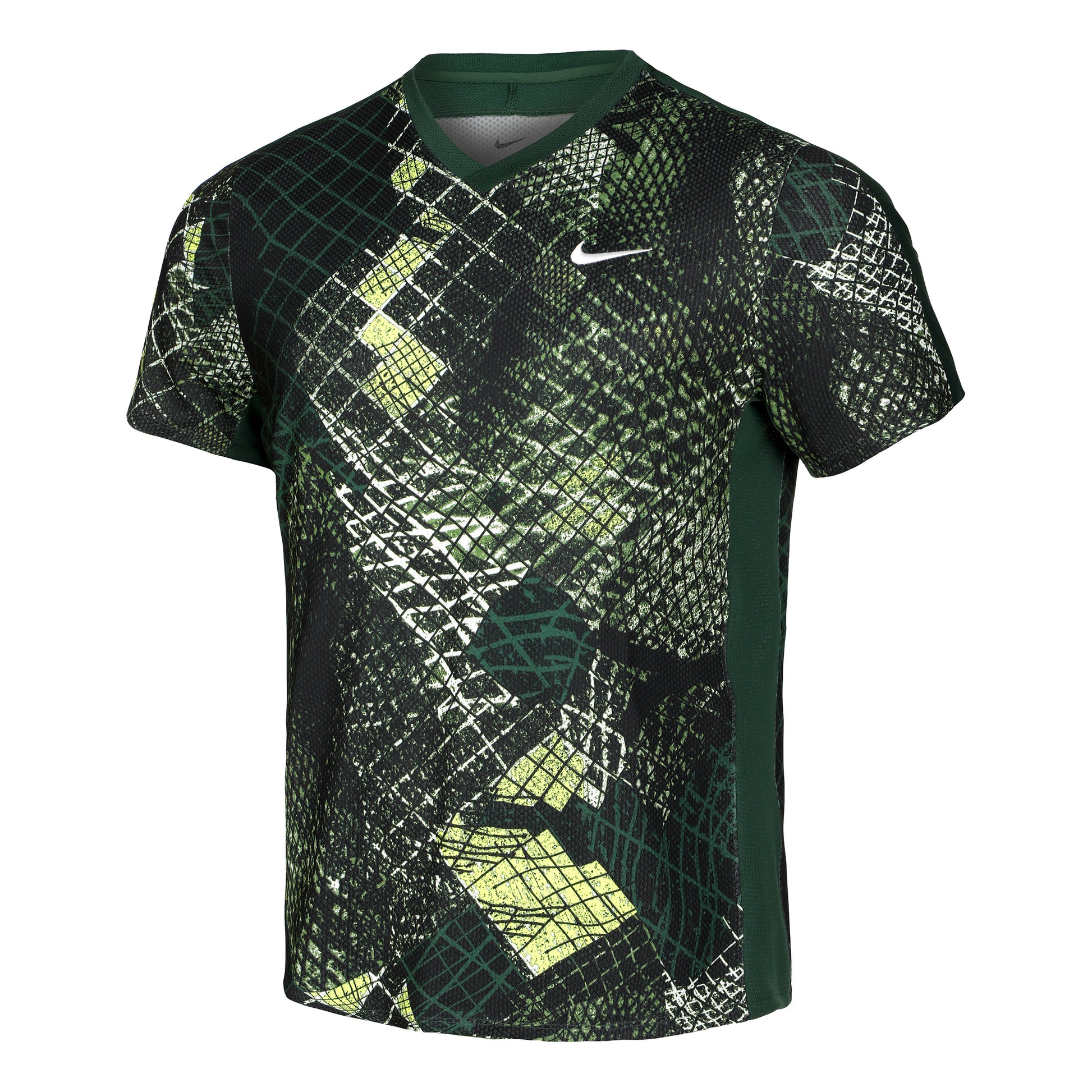 Nike Dri-Fit Court Novelty Tričko Muži - tmavě zelená, vícebarevné
