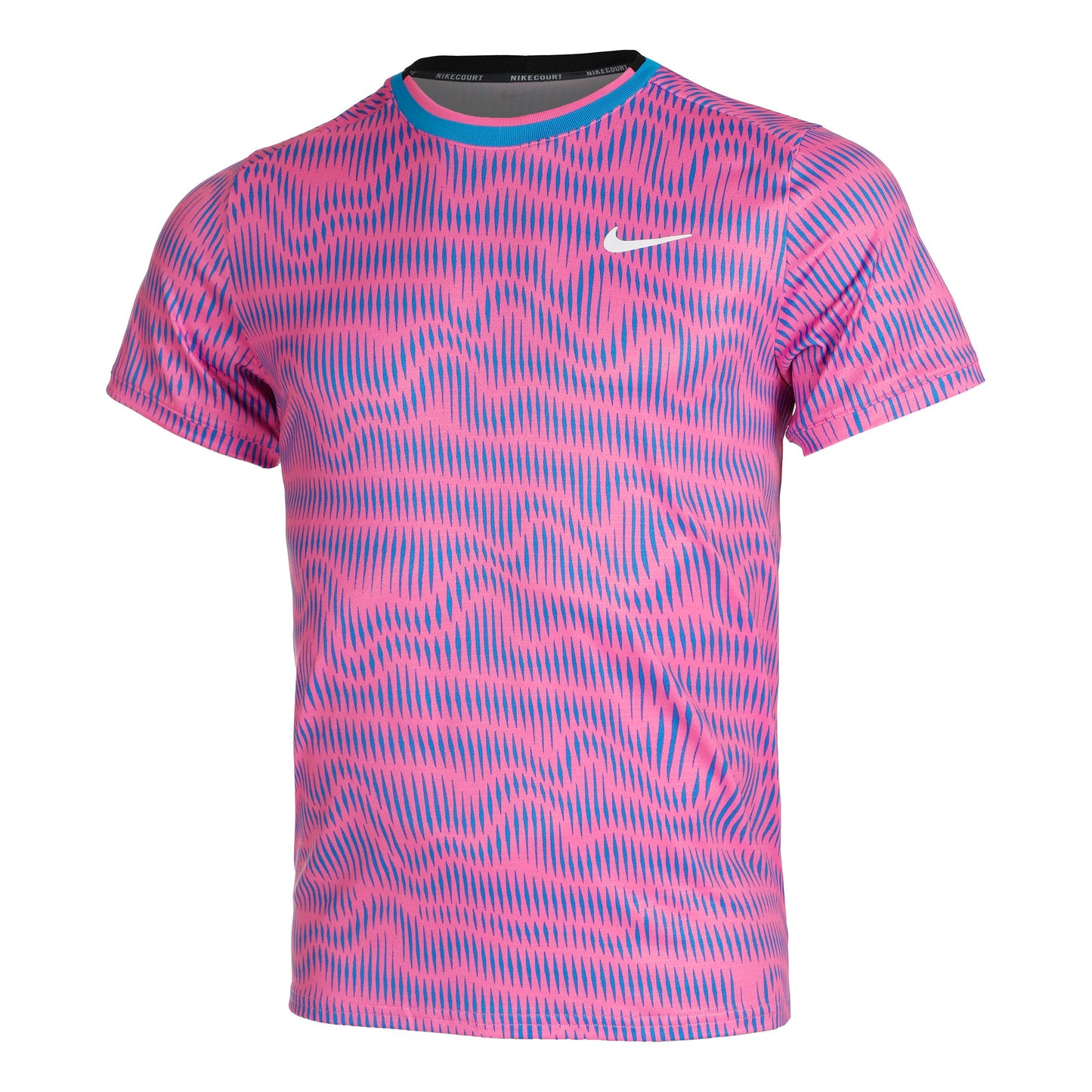 Nike Court Dri-Fit Advantage Print Tričko Muži - růžová, modrá