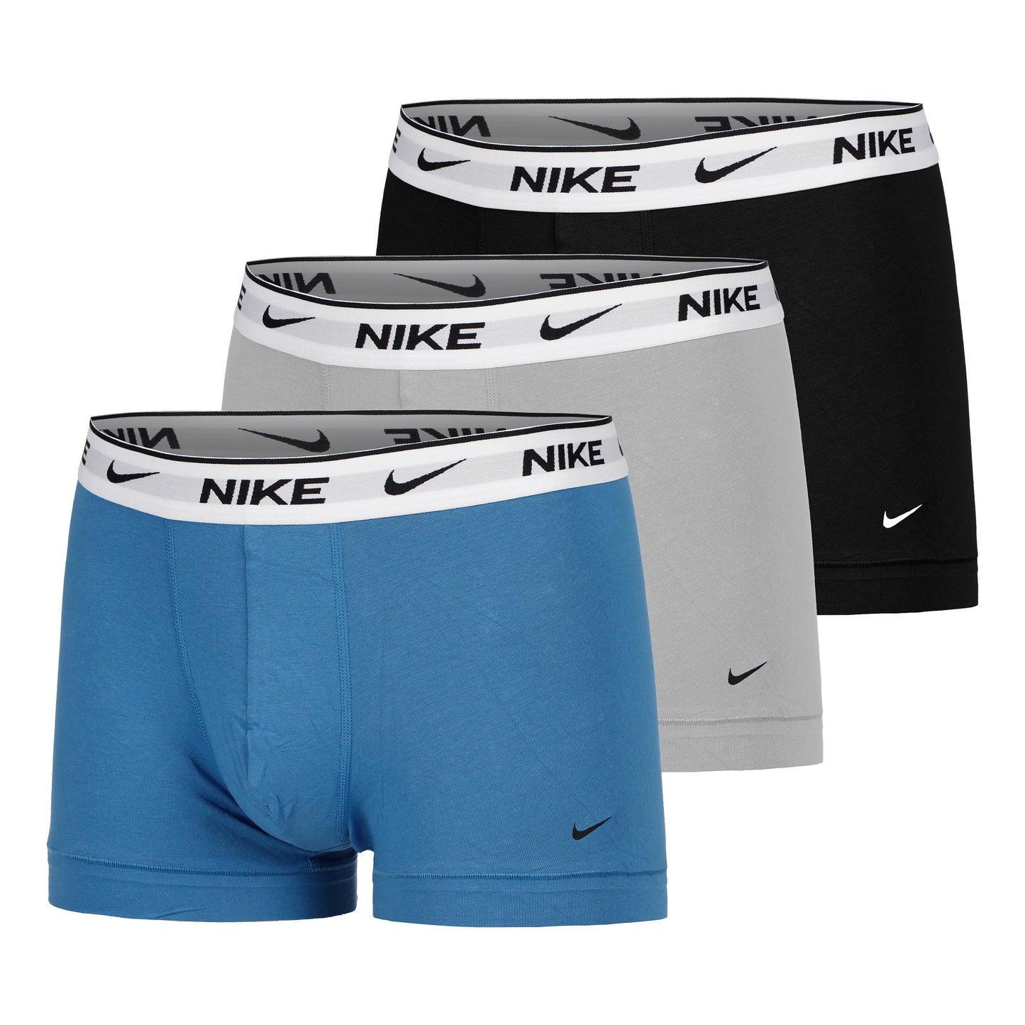 Nike Everyday Stretch Trunk Trenýrky 3ks v baleni Muži - modrá, šedá