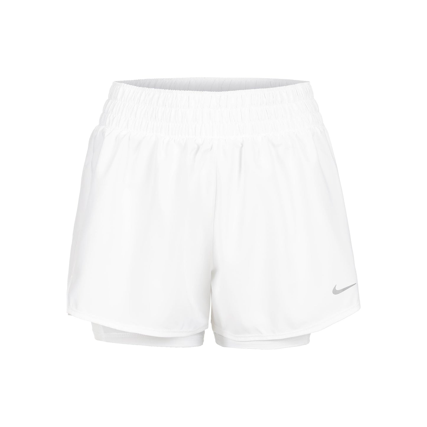 Nike Dri-Fit One Mid Rise 2in1 3in Šortky Dámy - bílá,