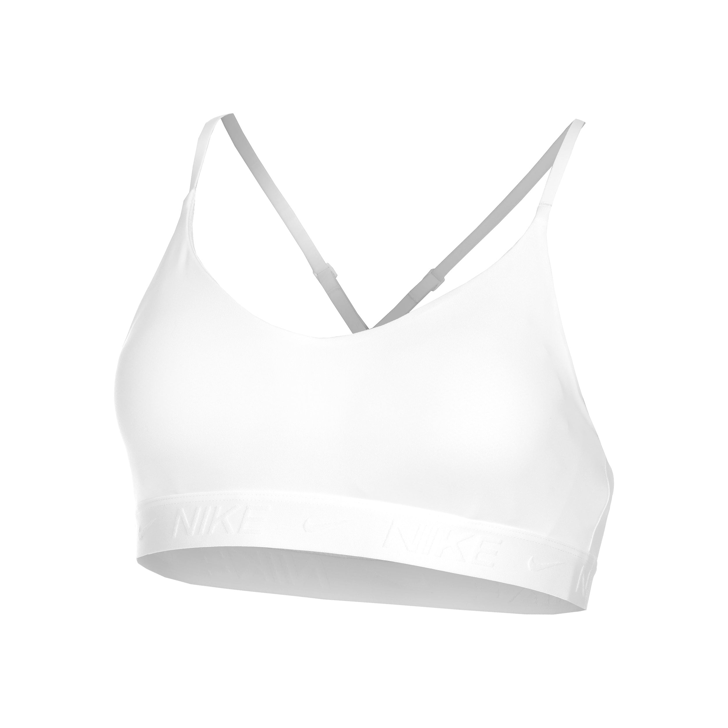 Nike Dri-Fit INDY LGT Support Sportovní podprsenka Dámy-bílá