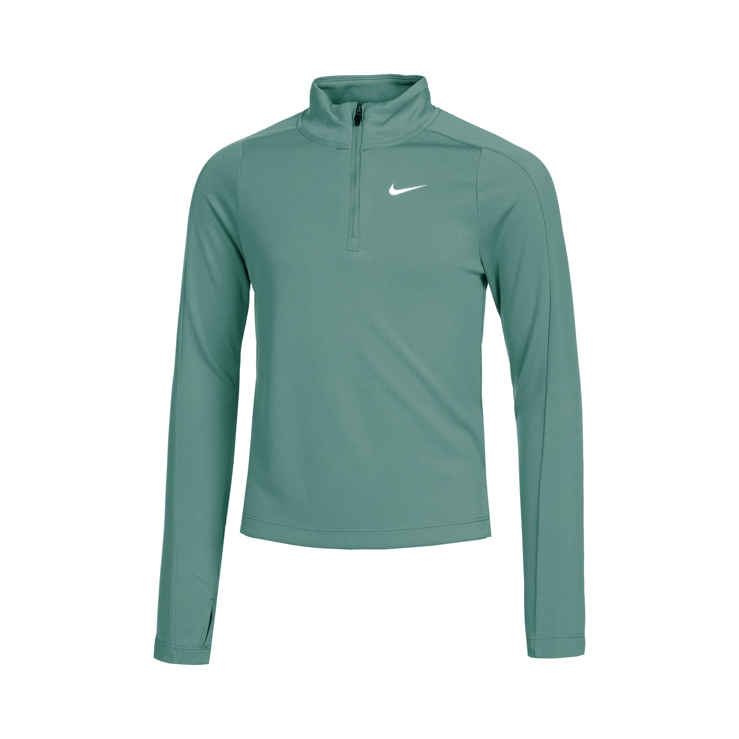Nike Dri-Fit Half-Zip S dlouhým rukávem Dívky - tmavě zelená,