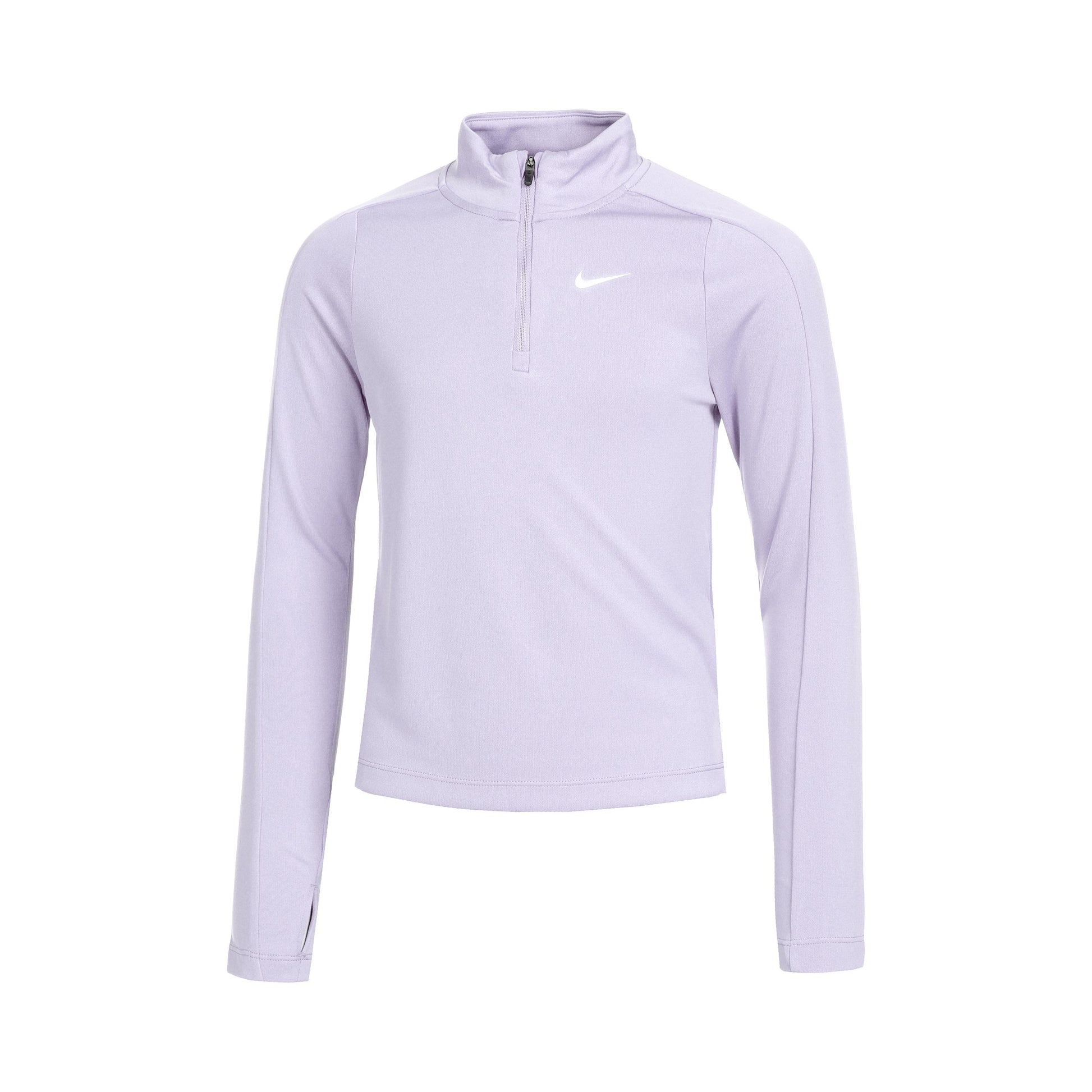Nike Dri-Fit Half-Zip S dlouhým rukávem Dívky - šeříková,