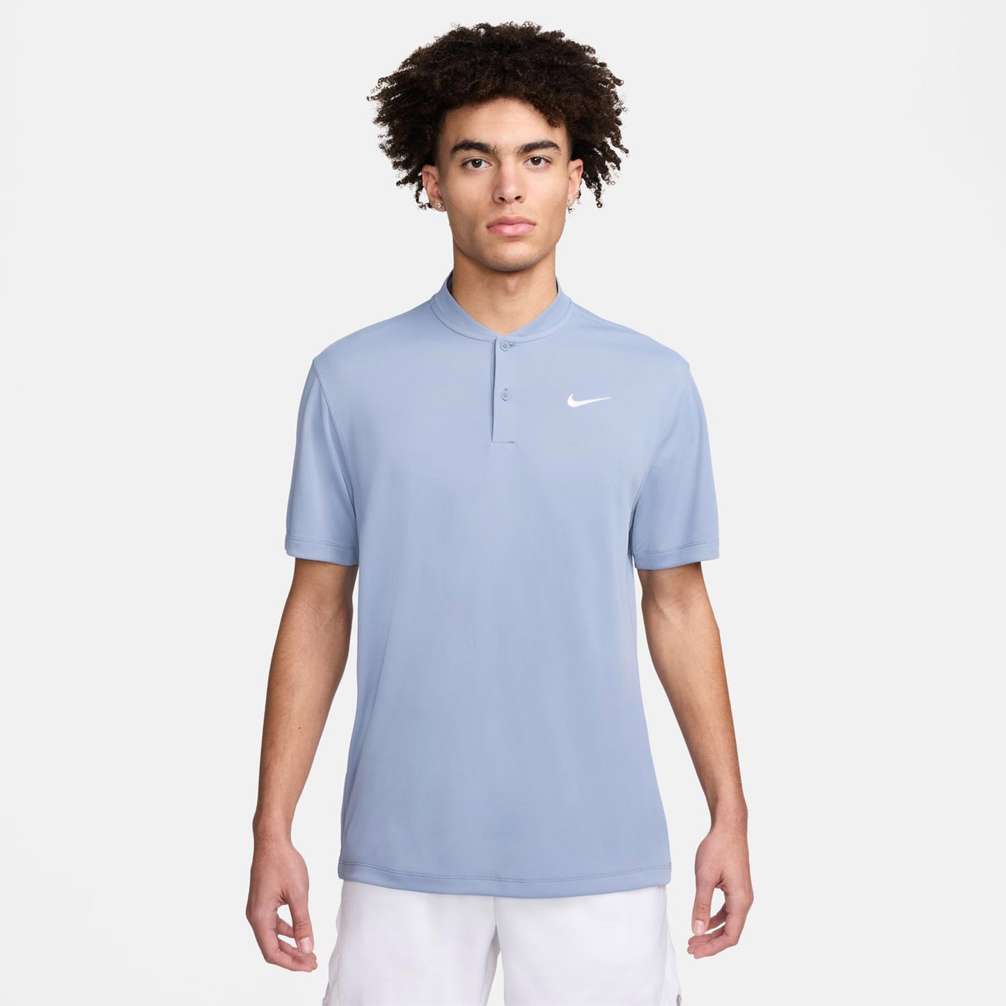 Nike Dri-Fit Court Blade Solid Pólo Muži - blaugrau,