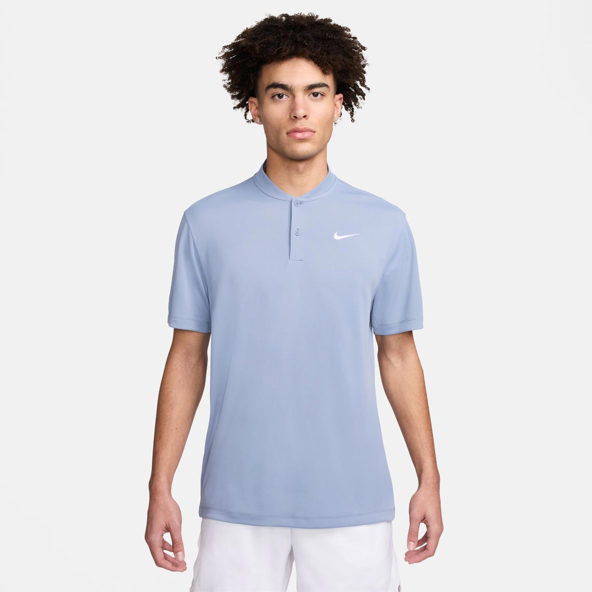 Nike Dri-Fit Court Blade Solid Pólo Muži - blaugrau,