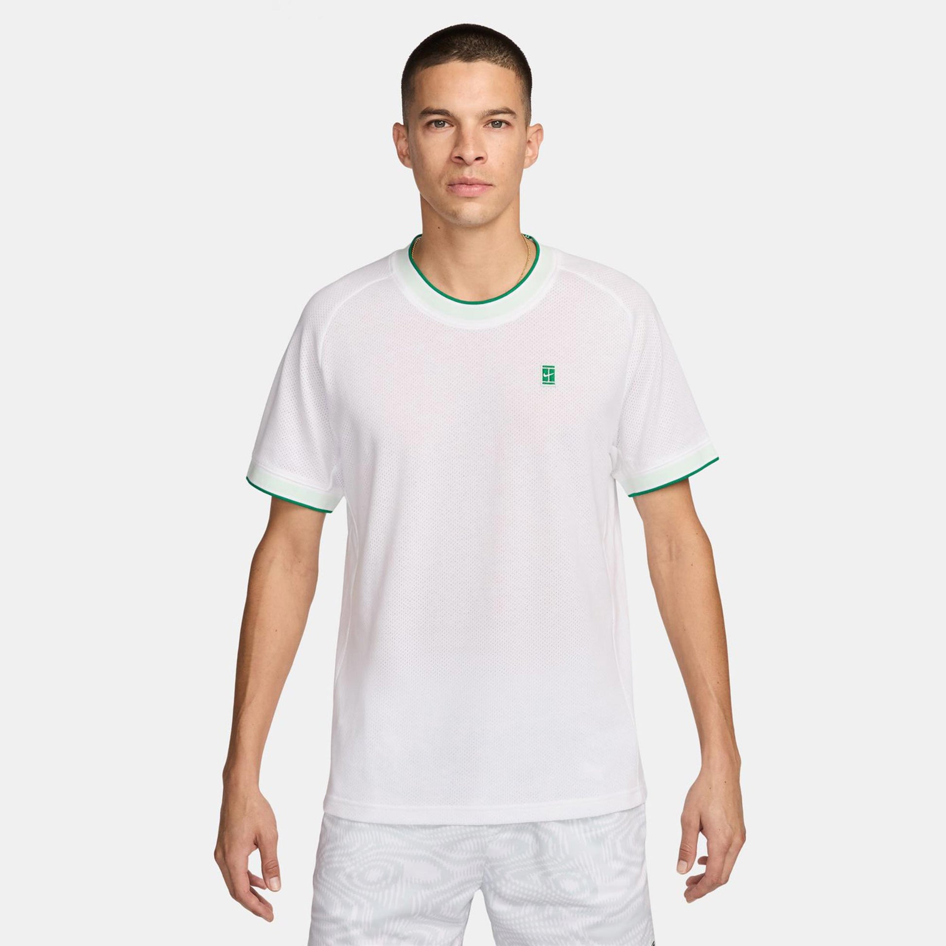 Nike Court Heritage Tričko Muži - bílá, zelená