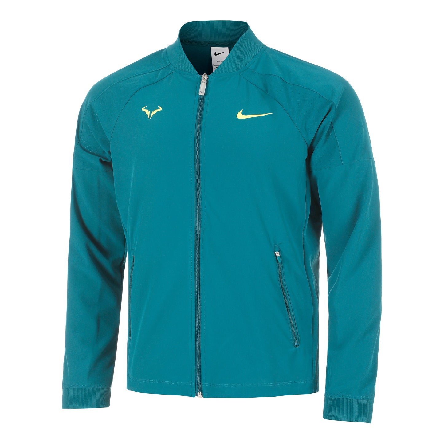 Nike Dri-Fit RAFA MNK Tréninková bunda Muži - petrolejová, limetková