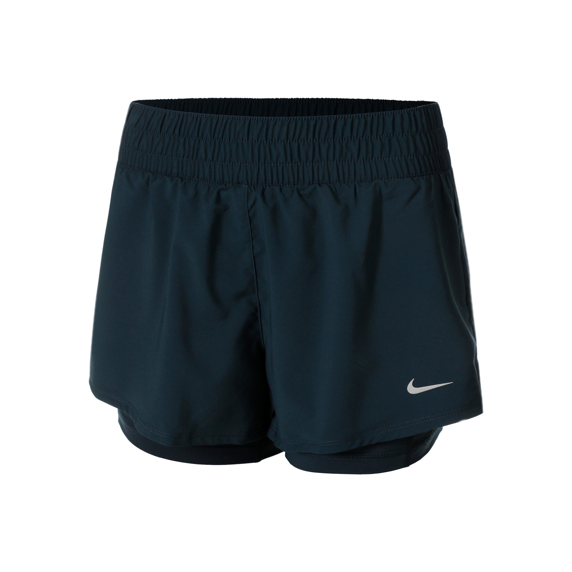 Nike Dri-Fit One Mid Rise 2in1 3in Šortky Dámy - tmavě modrá, petrolejová