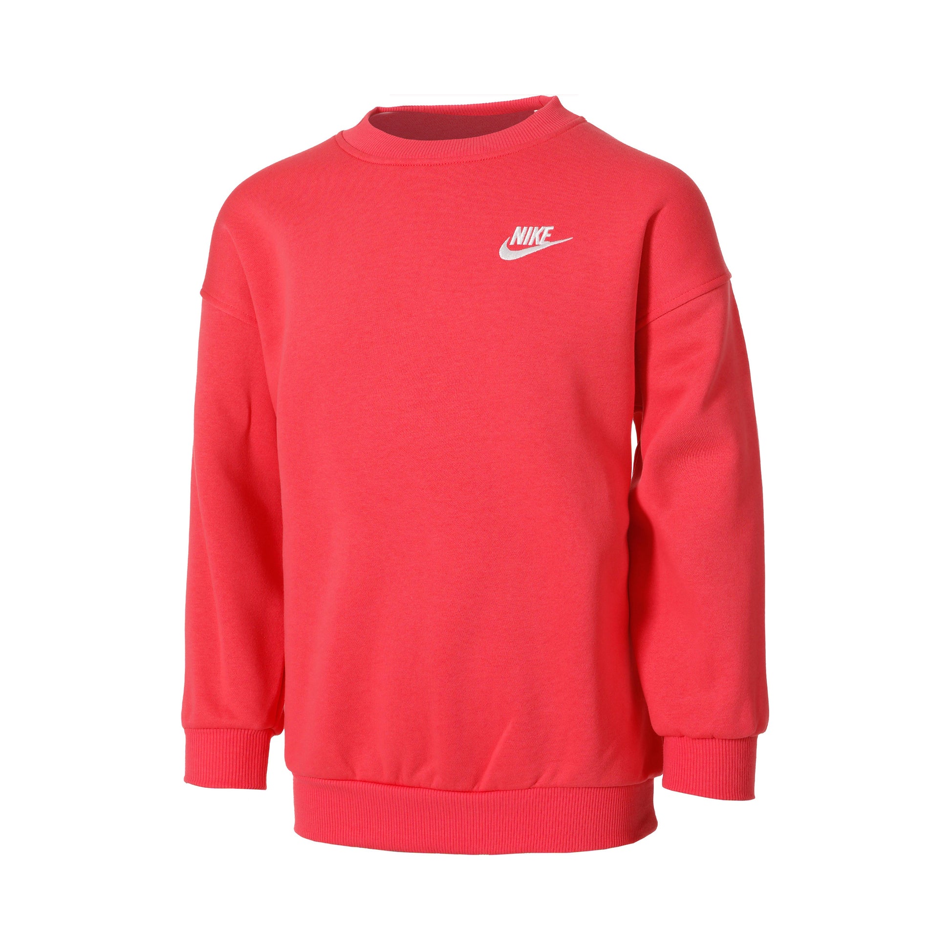 Nike Sportswear Club Fleece Oversized Crew Mikina Dívky - růžová,
