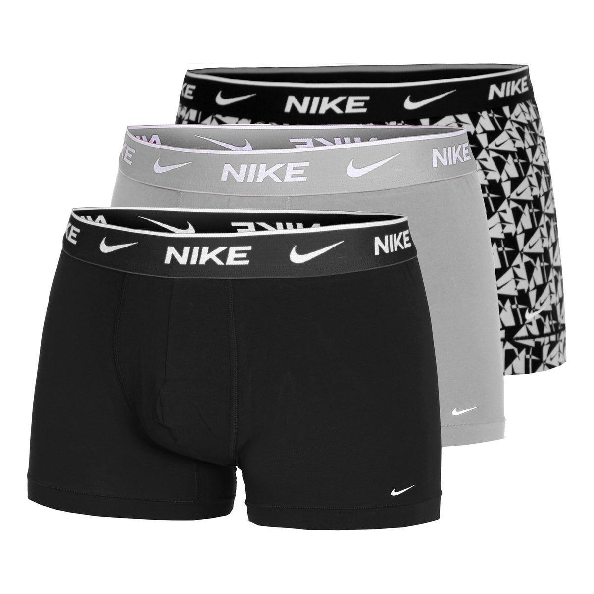 Nike Everyday Stretch Trunk Trenýrky 3ks v baleni Muži - vícebarevné, světle šedá