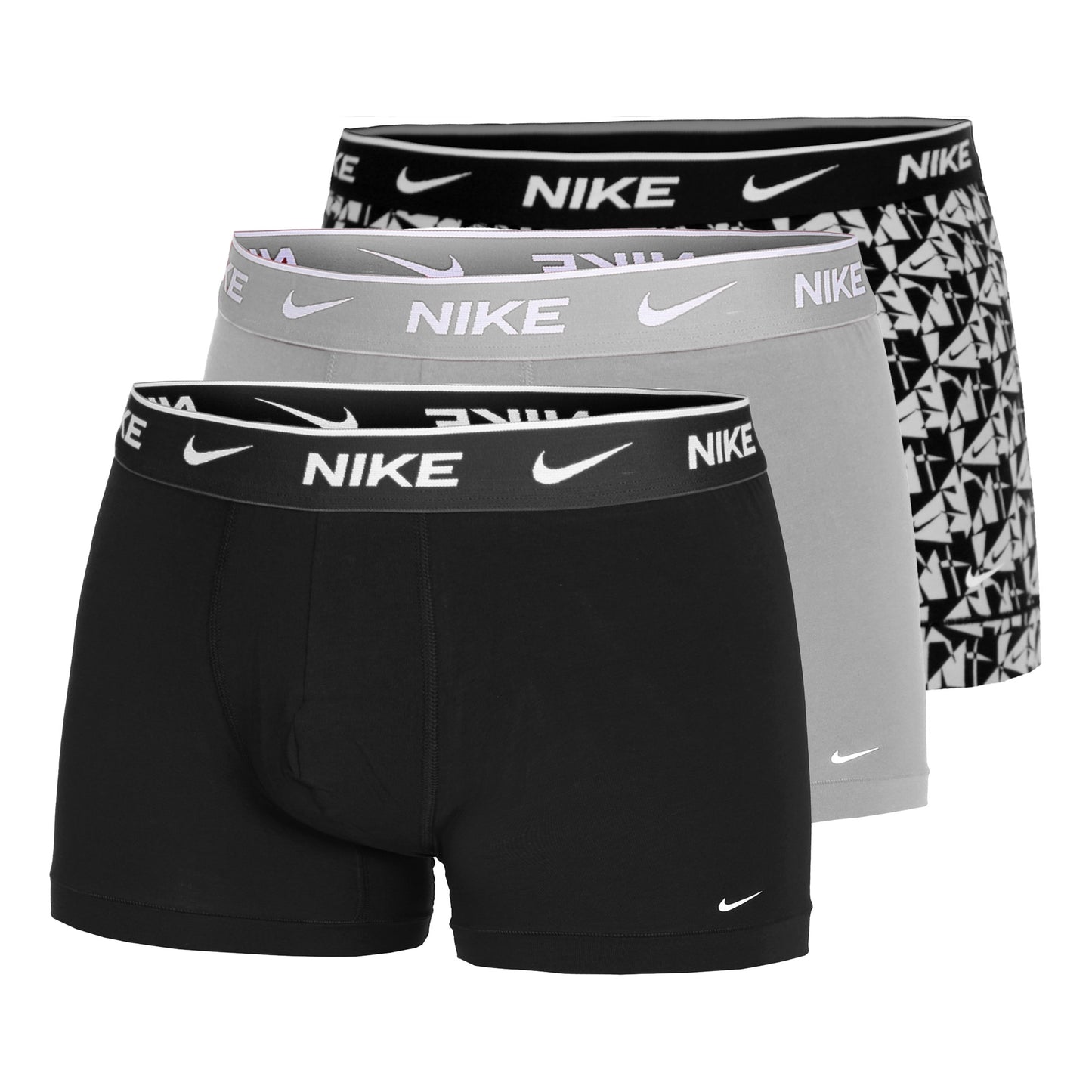 Nike Everyday Stretch Trunk Trenýrky 3ks v baleni Muži - vícebarevné, světle šedá