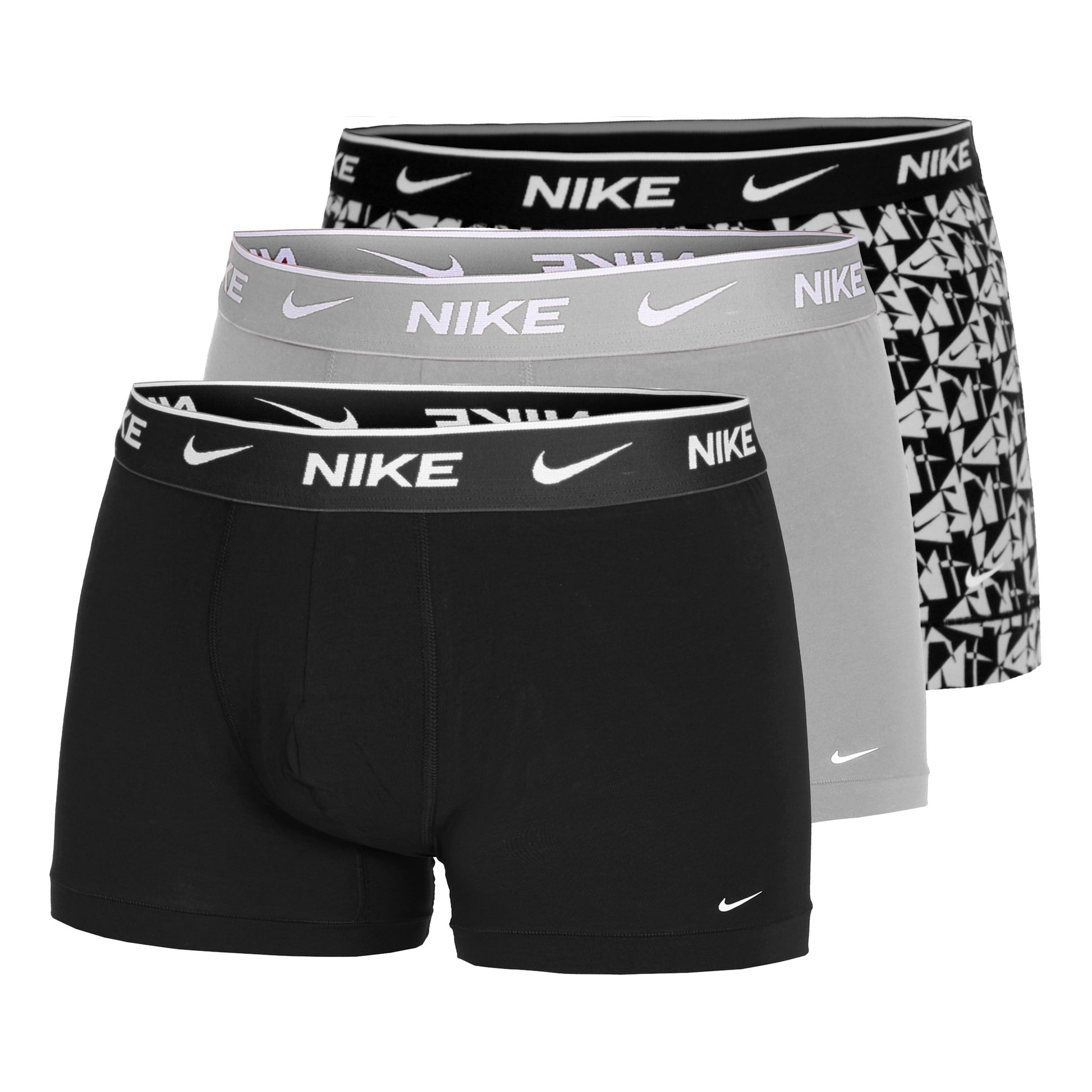 Nike Everyday Stretch Trunk Trenýrky 3ks v baleni Muži - vícebarevné, světle šedá