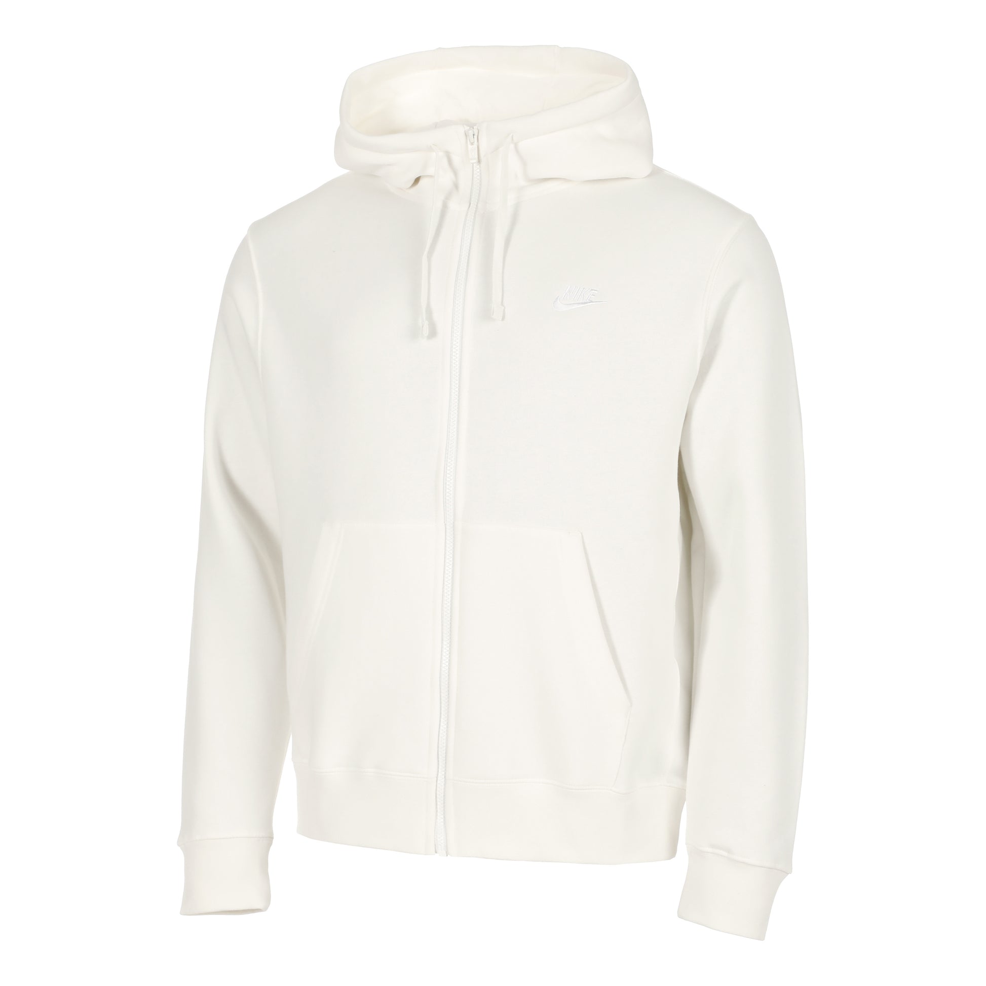 Nike Sportswear Club Full Zip Mikina s kapucí Muži - krémová, bílá