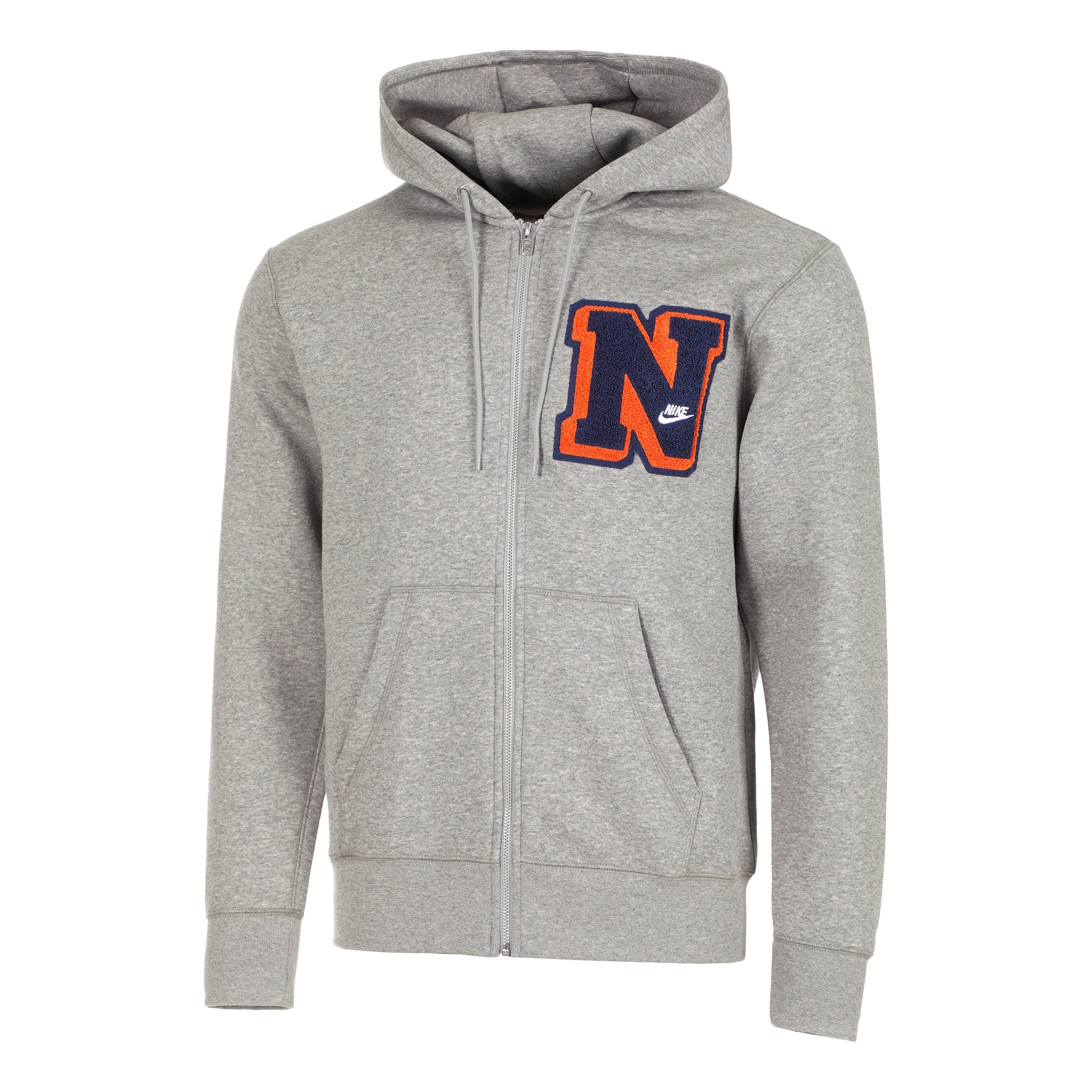 Nike Club Full Zip Mikina s kapucí Muži - šedá,