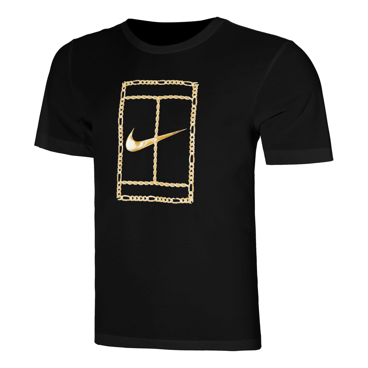Nike Court Dri-Fit Heritage Tričko Muži - černá,