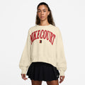 Court Heritage Phoenix Fleece Oversized Crew High Rise Mikina Dámy - béžová,