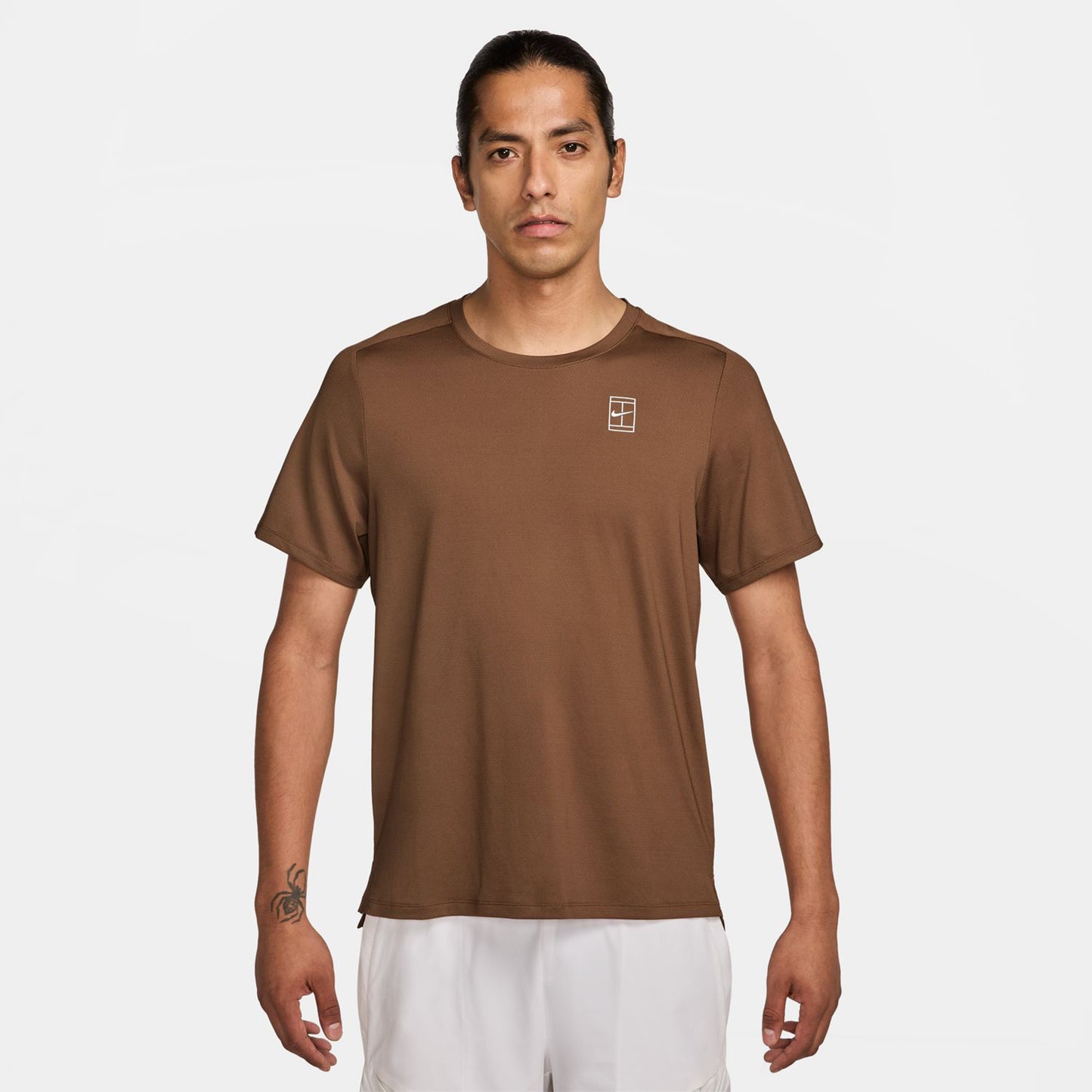 Nike Court Dri-FIT Advantage Tričko Muži - hnědá,