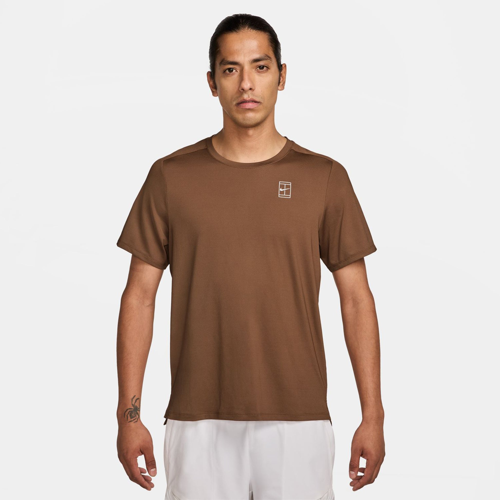 Nike Court Dri-FIT Advantage Tričko Muži - hnědá,