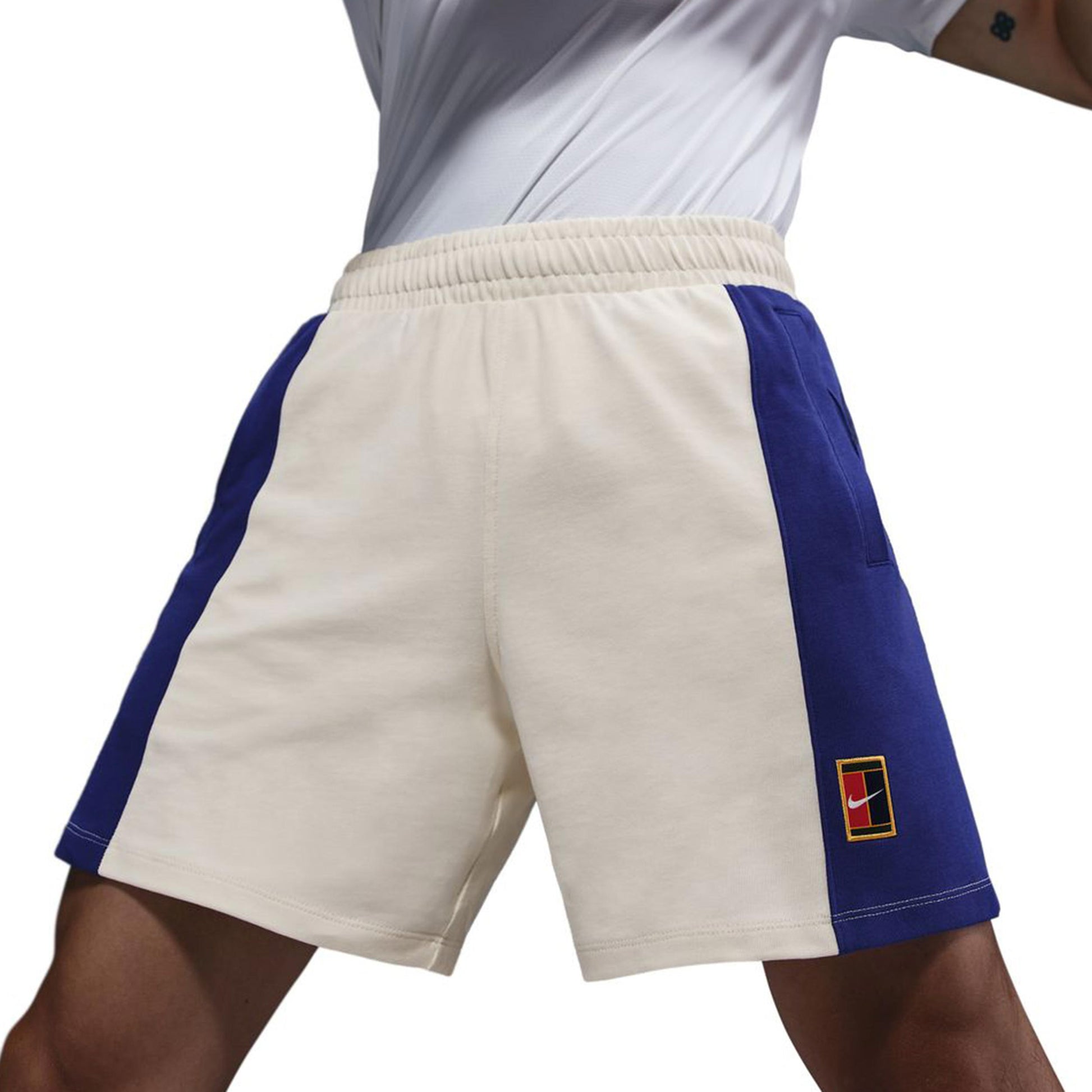 Nike Court Dri-FIT Heritage Šortky Muži-Krémová,Modrá